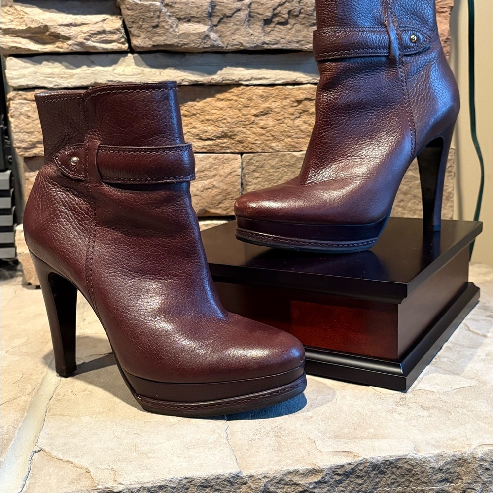 Talbots Dark Brown Heeled Boots